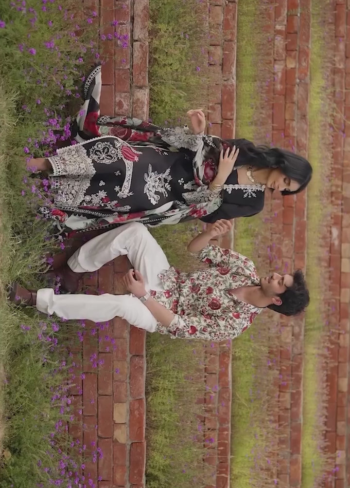 Zainab Chottani Unstitched Embroidered Lawn 3 Piece Suit ZC26ULE Fia 03 - Eid Collection