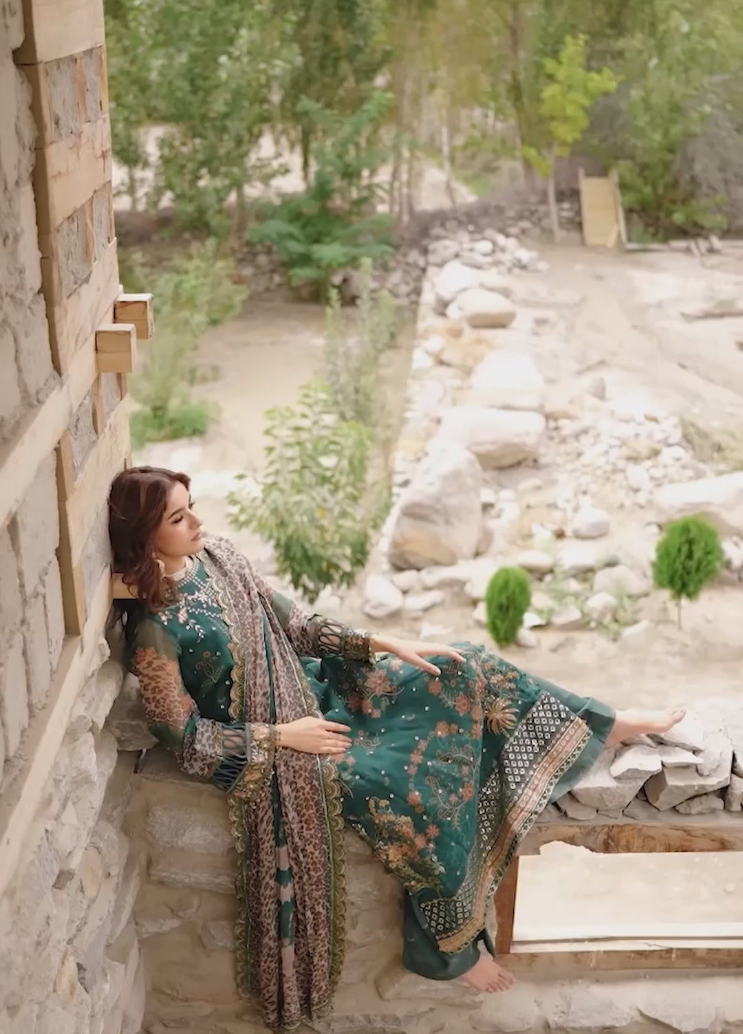 Vasal by Charizma Unstitched Embroidered Chiffon 4 Piece Suit CHR26UVC VSLW6-18 - Festive Collection