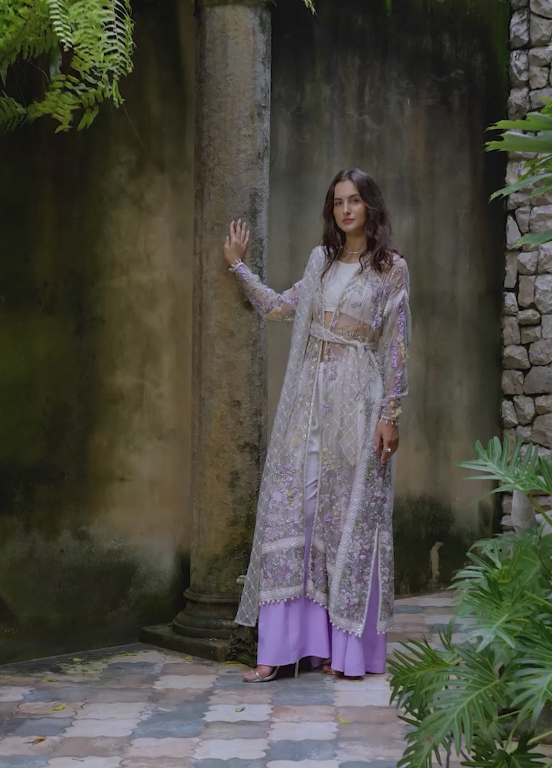 Lavie Haute by Esmel Unstitched Wedding Embroidered Net Suits 3 Piece EML25WU D-101 Naiora - Wedding Collection