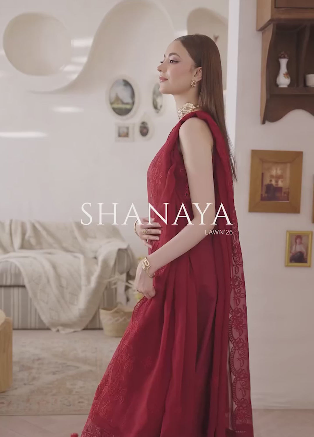 Shanaya by Mahnur Unstitched Lawn Embroidered 3 Piece Suit MN26US SN-05 - Summer Collection