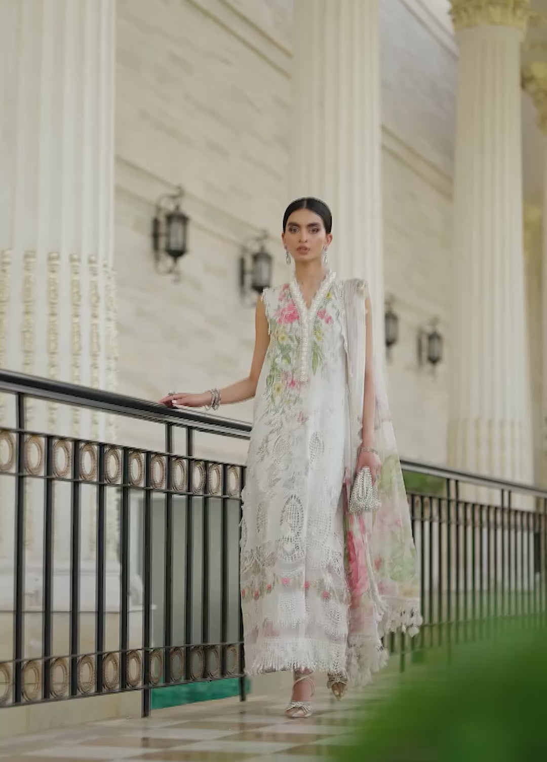 Maria B Unstitched Embroidered Lawn 3 Piece Suit MB26ULE D3 - Eid Collection