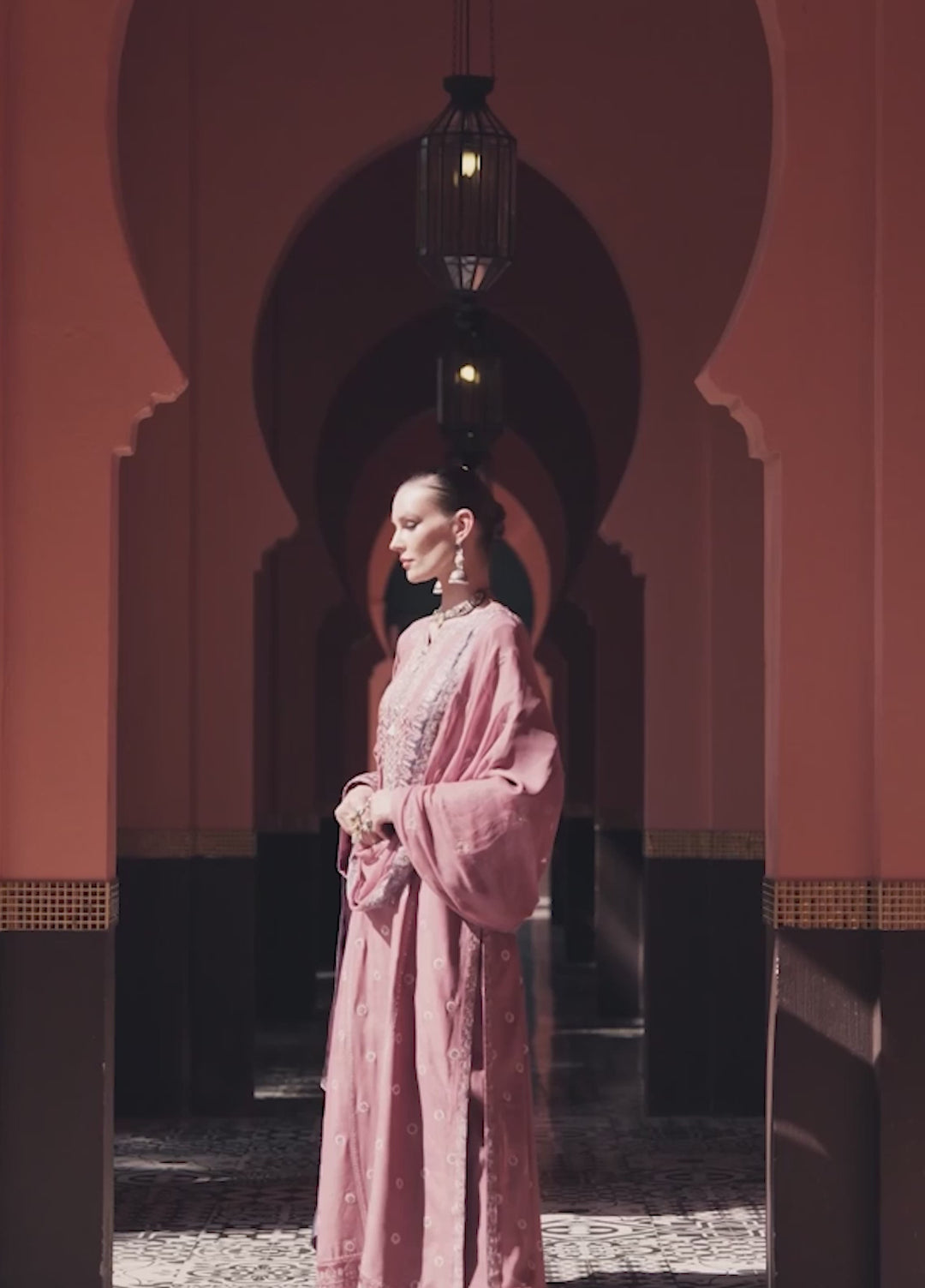 Nuvera Hemline by Mushq Unstitched Raw Silk Embroidered 3 Piece Suit MU26UNH D-4 Hermione - Festive Collection