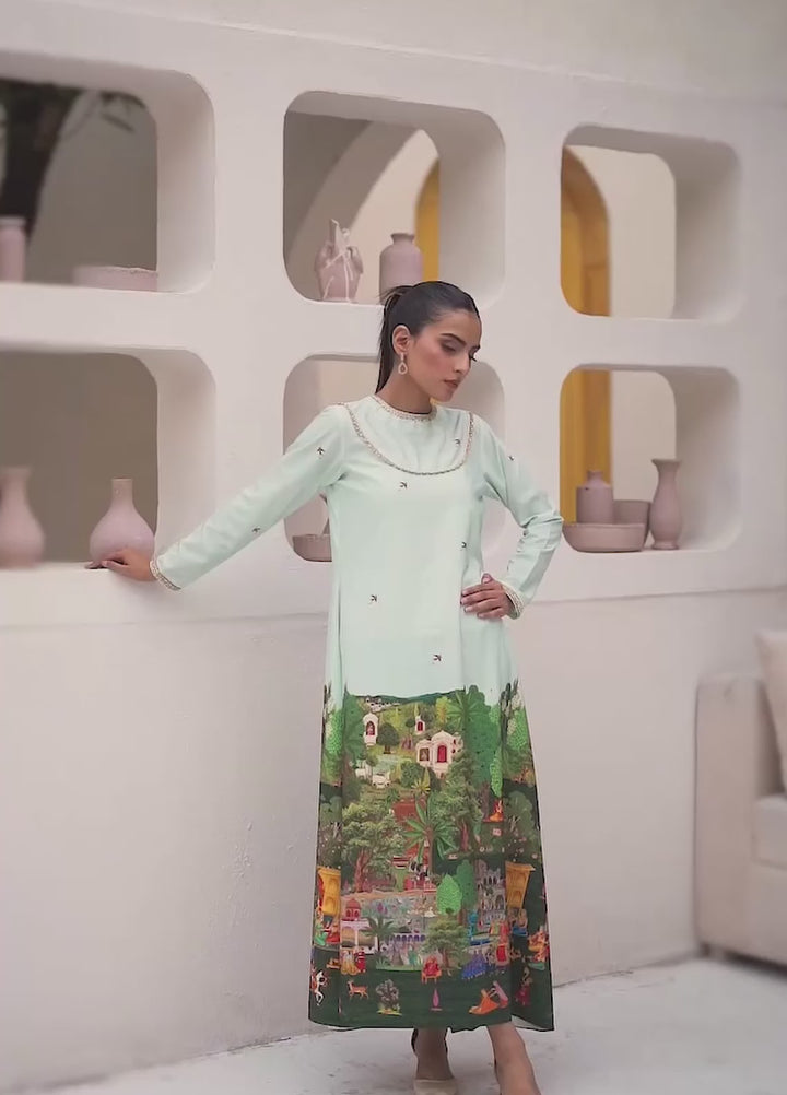 Irtiqa by Anayra Amal Unstitched Printed Raw Silk 1 Piece Suit Taana Baana Casual Collection