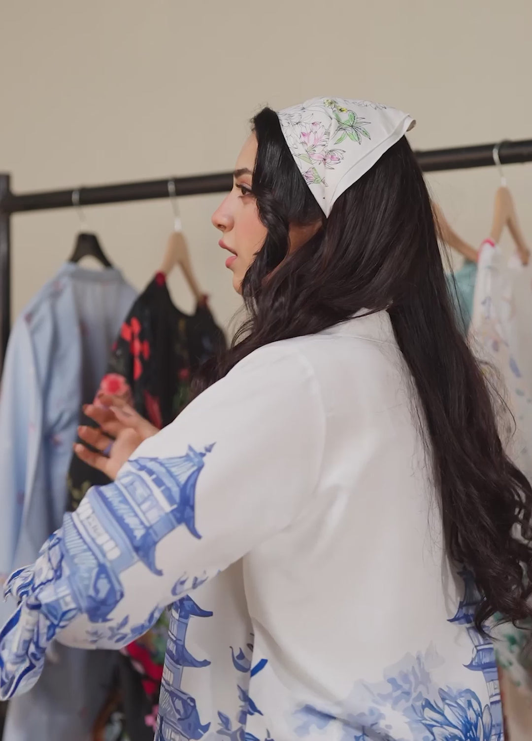 The Switch Edit by Dhaga RTW Printed Cambric 2 Piece Suit Coffee Cutie Casual Collection