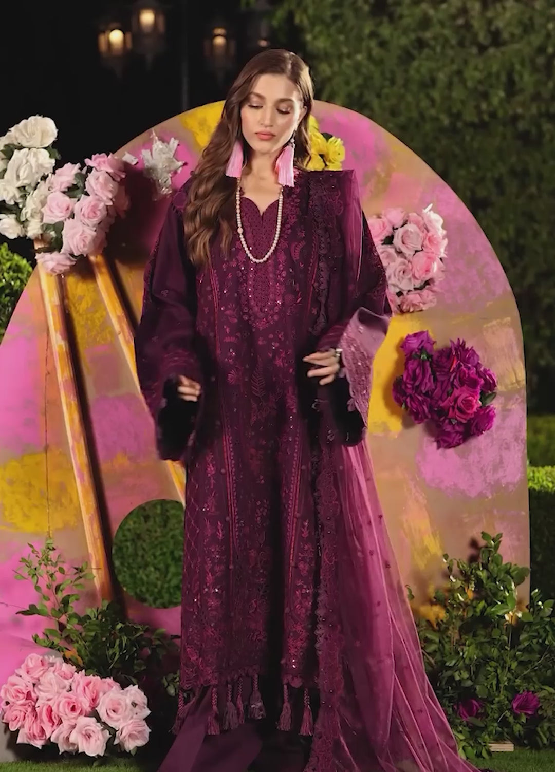 Feerie by Sundas Ahad Unstitched Embroidered Lawn 3 Piece Suit SNA26ULF Elaris ELL-09 - Eid Collection