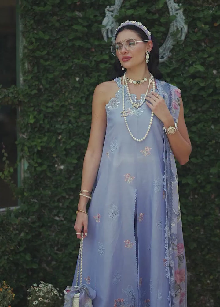 Noor Luxe by Saadia Asad Unstitched Embroidered Lawn 3 Piece Suit SA26ULNE D1 - Eid Collection