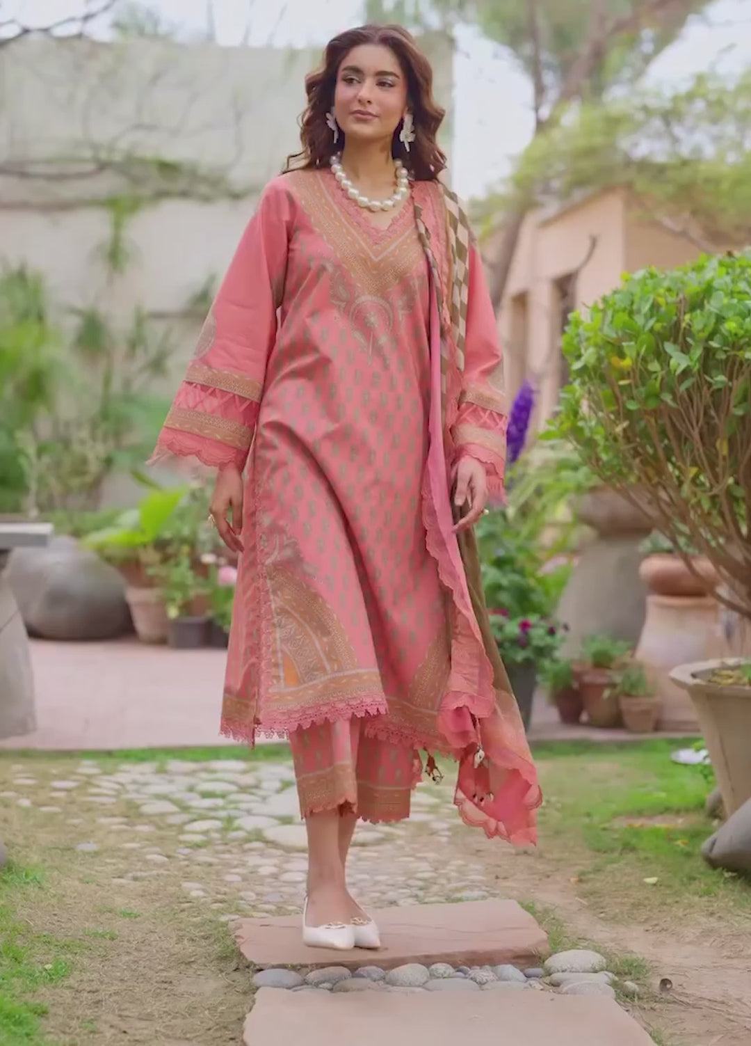 Andaaz by Charizma Unstitched Embroidered Lawn 3 Piece Suit CHR26UAL CAD6-07 - Summer Collection