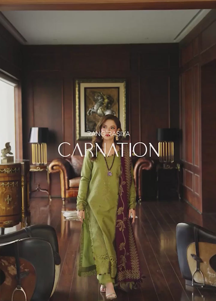 Carnation by Rang Rasiya Unstitched Embroidered Lawn 3 Piece Suit RR26UCL D6 IRHA - Eid Collection