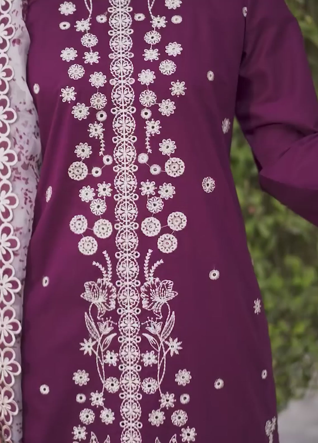 Zarif Unstitched Embroidered Lawn 3 Piece Suit ZR26ULF KOYA 08 - Festive Collection
