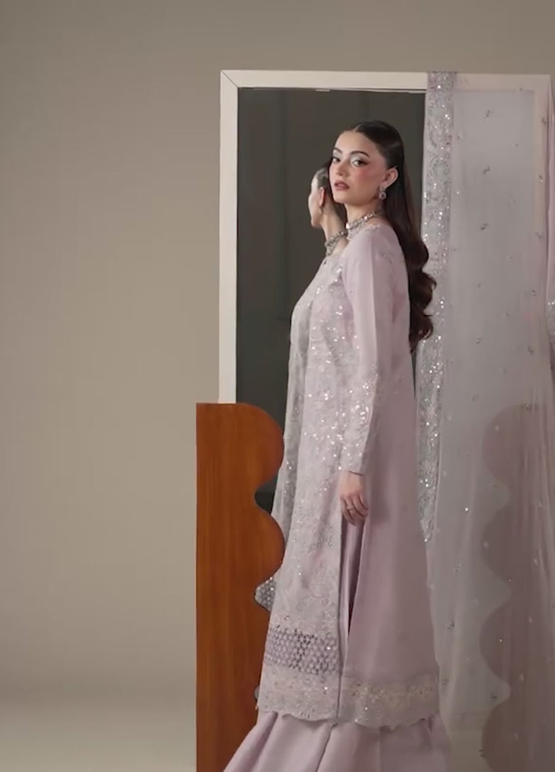 Nouvelle by Emaan Adeel Unstitched Embroidered Chiffon 3 Piece Suit EA26UNC Mira - Festive Collection