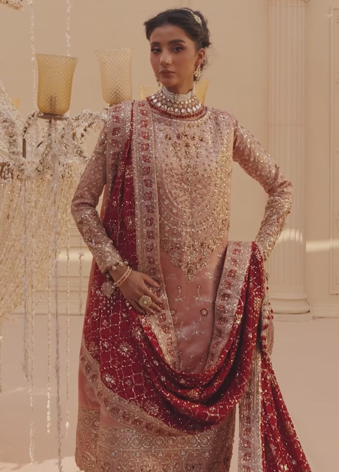 Aik Atelier Embroidered Tissue Suits Unstitched 3 Piece AIK25EF Vl1 Look-03 - Formals Collection