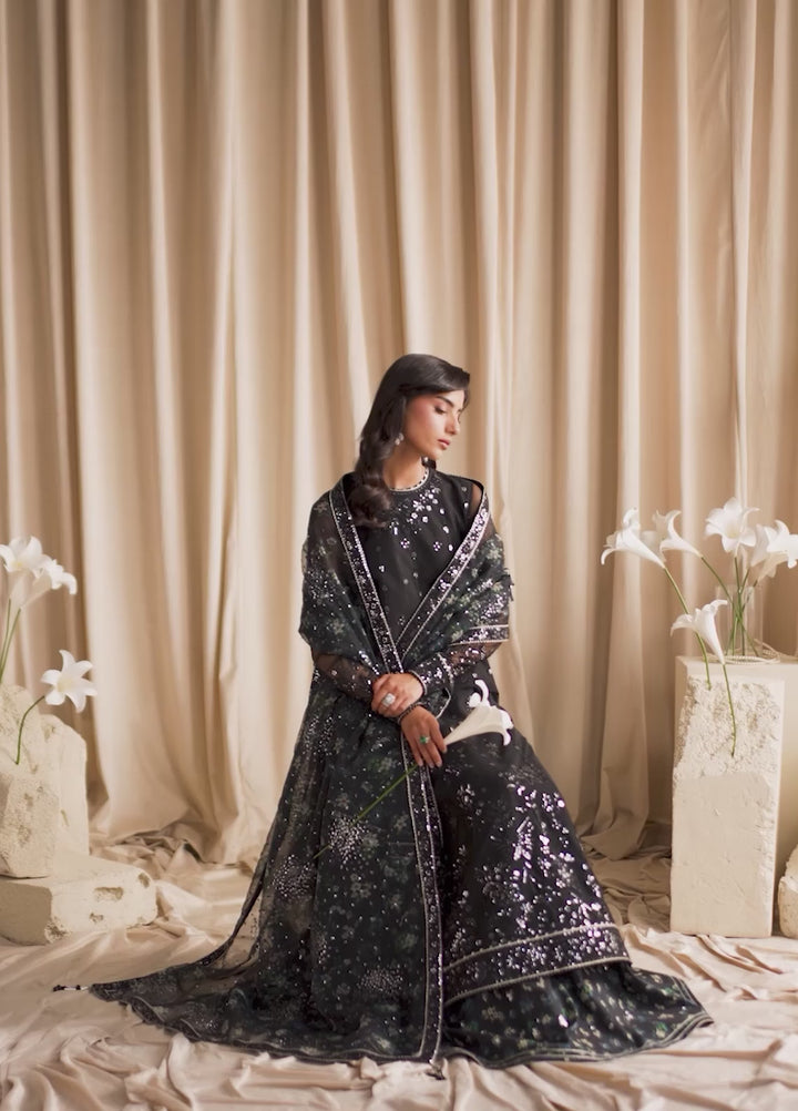 Sirayya by Zarif Unstitched Embroidered Net 3 Piece Suit ZR26US Kavish 06 - Wedding Collection