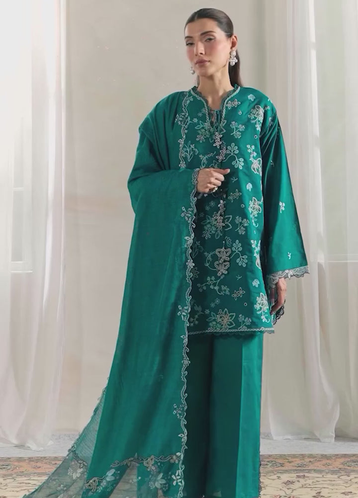 Seran Unstitched Embroidered Lawn 3 Piece Suit SN26ULLE Teyra D-07 - Eid Collection