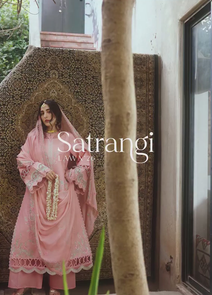 Satrangi by Mahnur Unstitched Embroidered Lawn 3 Piece Suit MN26ULS S-05 - Summer Collection