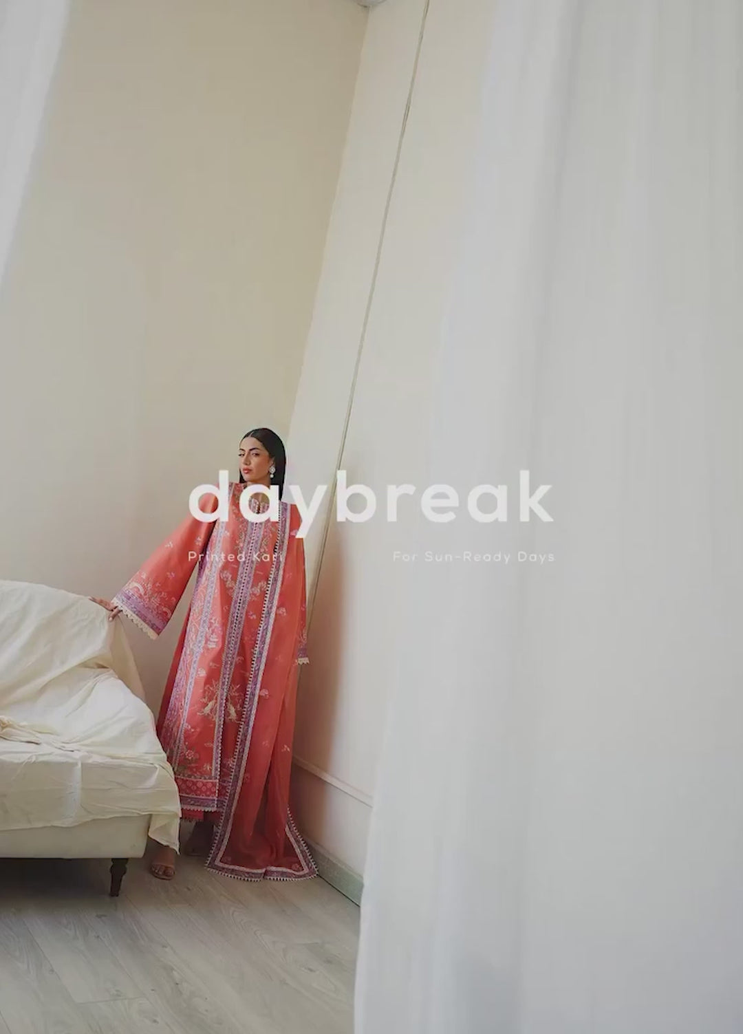 Daybreak by Afrozeh Unstitched Printkari Embroidered Lawn 3 Piece Suit AF26UDB D-5 SKYHUSH - Summer Collection