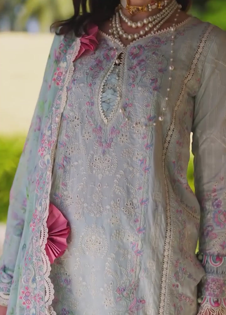 Ariya by Kanwal Malik Unstitched Embroidered Luxury Lawn 3 Piece Suit KM26UA D-9 ELORA - Summer Collection