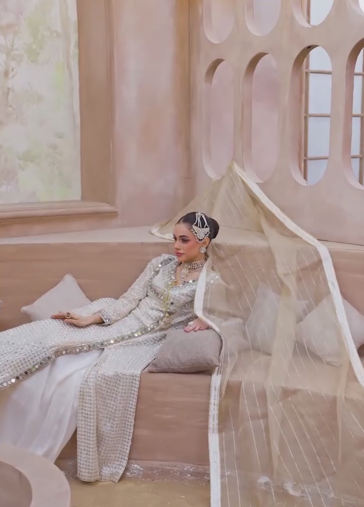 Afsana e Noor by Ibraysha RTW Hand work Chiffon 3 Piece Suit Noor-E-Aina - Wedding Collection