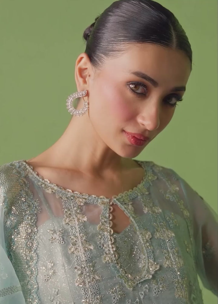 Pehli Nazar by Ayzel Embroidered Organza Suits Unstitched 3 Piece AAFPZ25 D-04 Zarbaaf - Formals Collection