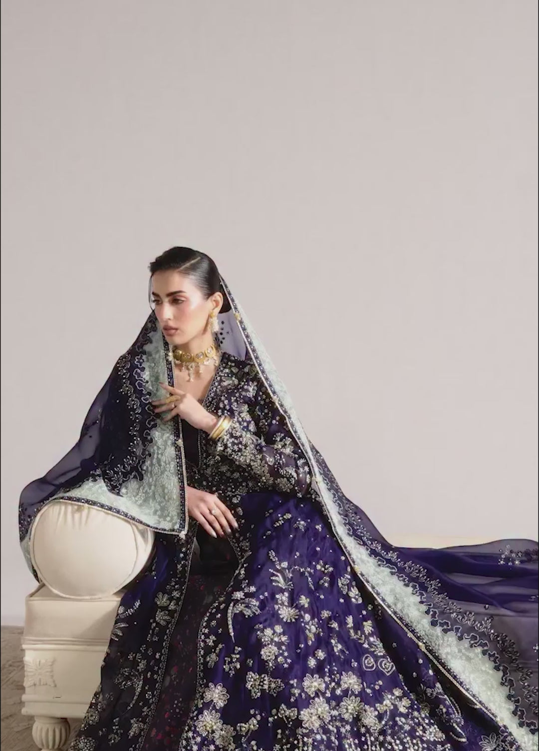 Freeshia by Suffuse Unstitched Organza Embroidered Suits 3 Piece SSY26UF RISHAAL - Wedding Collection