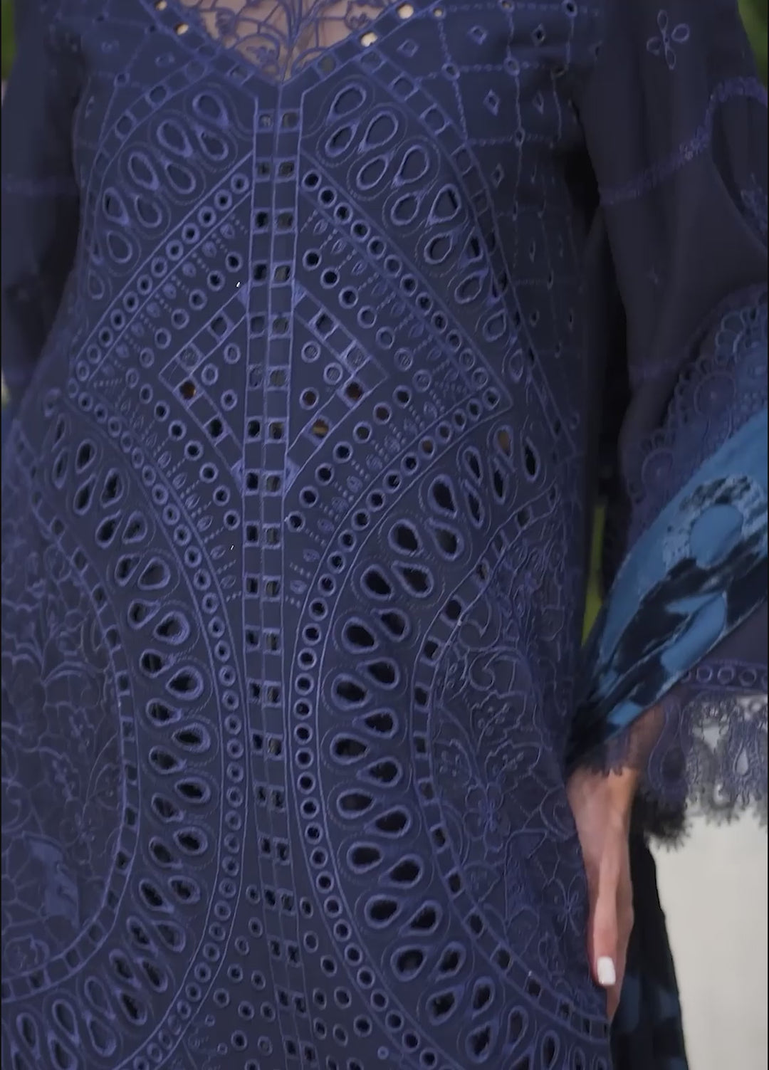 Amelia by Mahnur Unstitched Embroidered Corduroy 3 Piece Suit MN26ULW AM-12 - Winter Collection