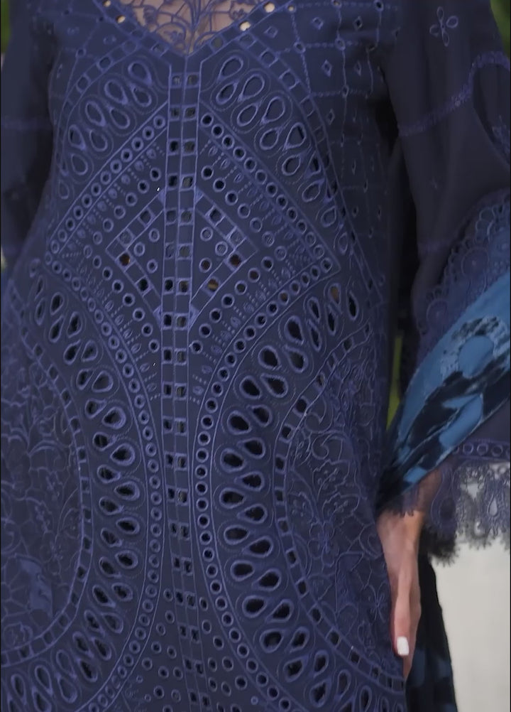 Amelia by Mahnur Unstitched Embroidered Corduroy 3 Piece Suit MN26ULW AM-12 - Winter Collection