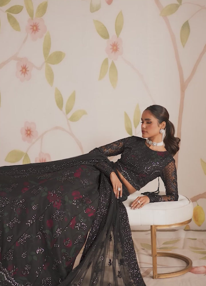 Shehnai by Zarif Embroidered Net Suit Unstitched 3 Piece ZR25UF ZS-09 Haneen - Formals Collection