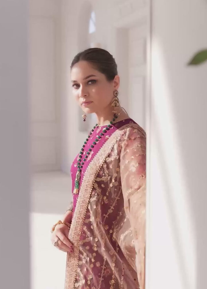 Chantelle by Baroque Unstitched Embroidered Chiffon 3 Piece Suit BQ26UCF CH11-D02 - Festive Collection