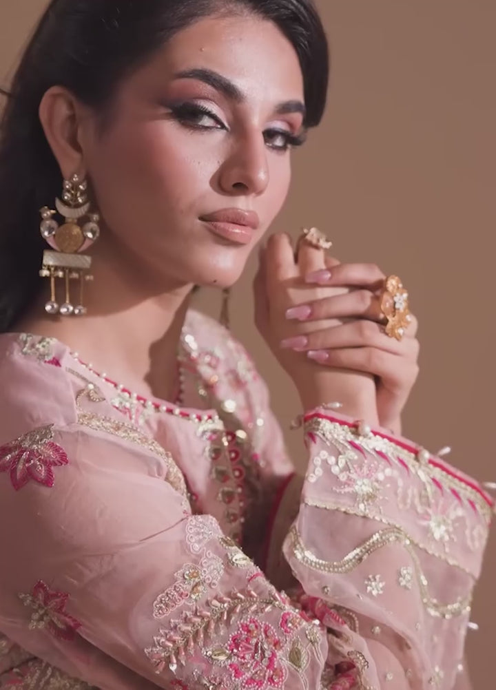 Naqash e Naaz by Waresha 3 Piece Hand work Organza WB-05 SHIZA - Formals Collection