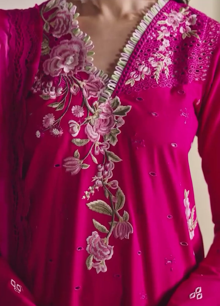 Whispers of Summer by Neeshey Unstitched Embroidered Luxury Lawn 3 Piece Suit NSH26ULW CECILY - Summer Collection