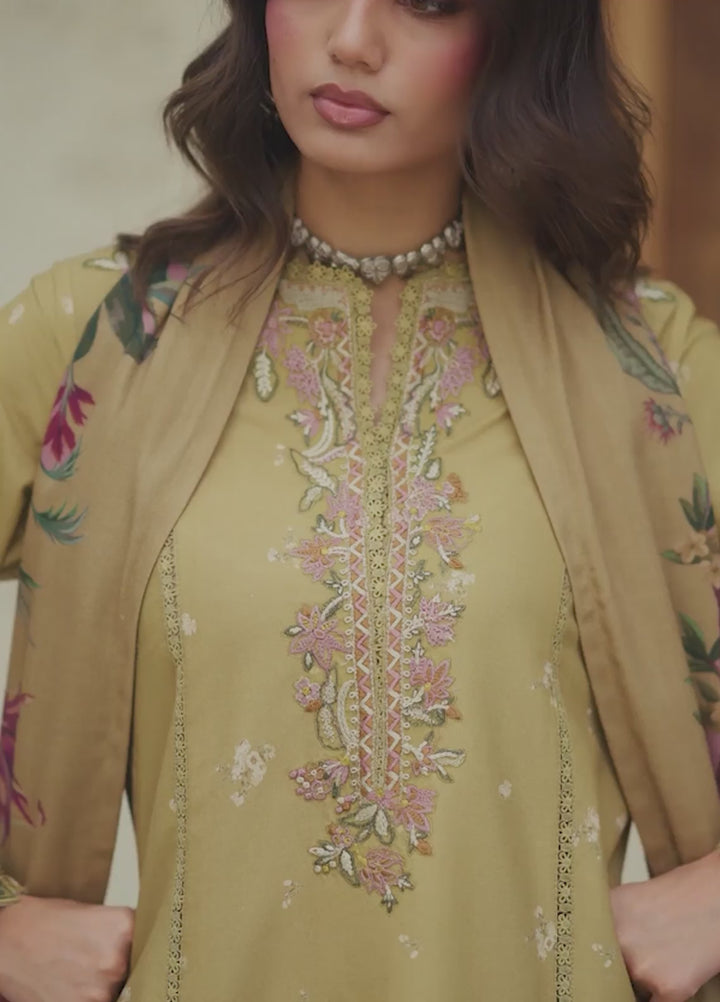 Pre Fall by Iznik Unstitched Embroidered Viscose Linen 3 Piece Suit IZ26UPVC IPF-23 - Casual Collection