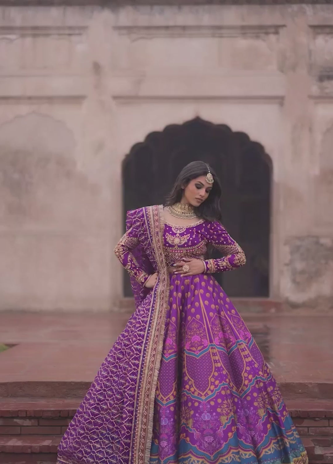Maria Osama Khan Pret Embroidered 3 Piece Suit Mehva