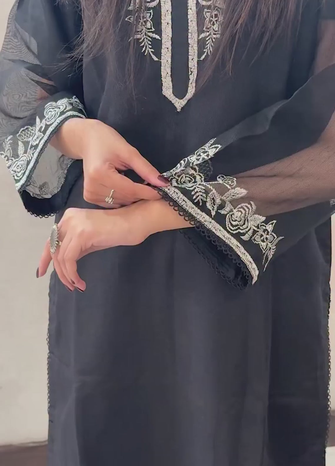 Silcot Women Pret Embroidered Khaddi Net 3 Piece Suit Zivara Wear - Winter Collection