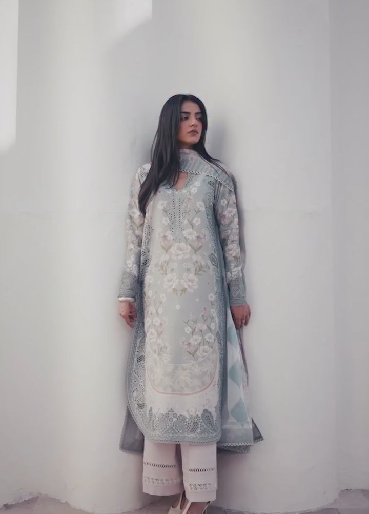 Sunspell by Afrozeh Unstitched Embroidered Lawn 3 Piece Suit AF26USL LUMIEREH ZWU-0118-3PO - Festive Collection