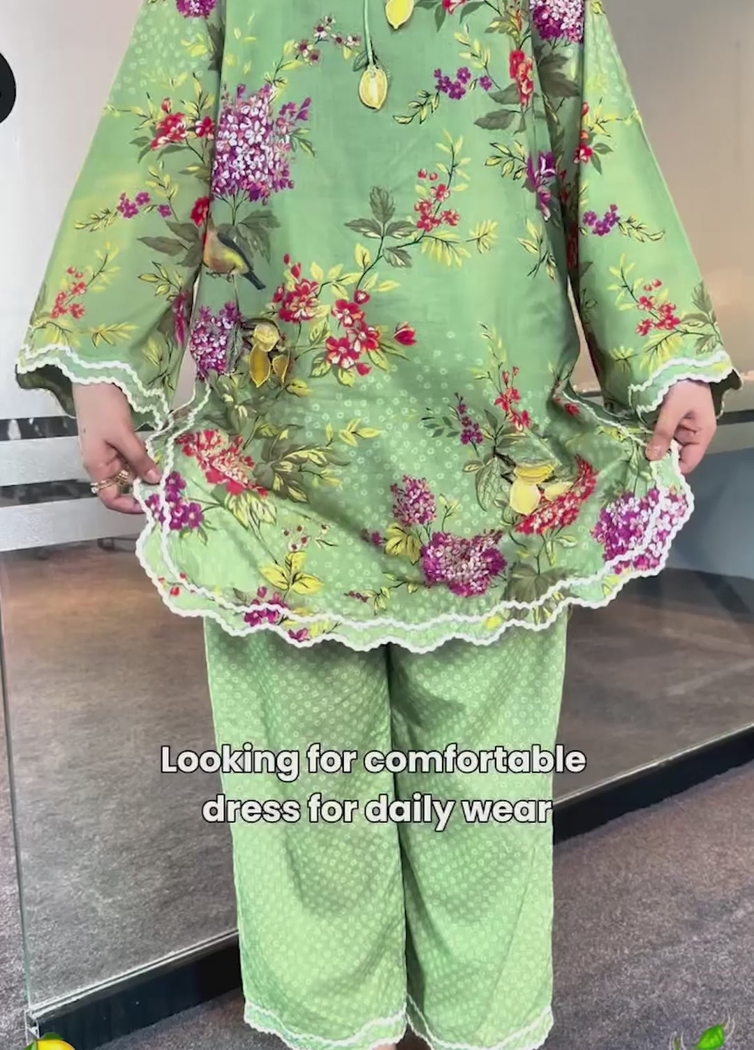 Riley Women RTW Embroidered Lawn 2 Piece Suit RL26RL Lime Grove - Casual Collection