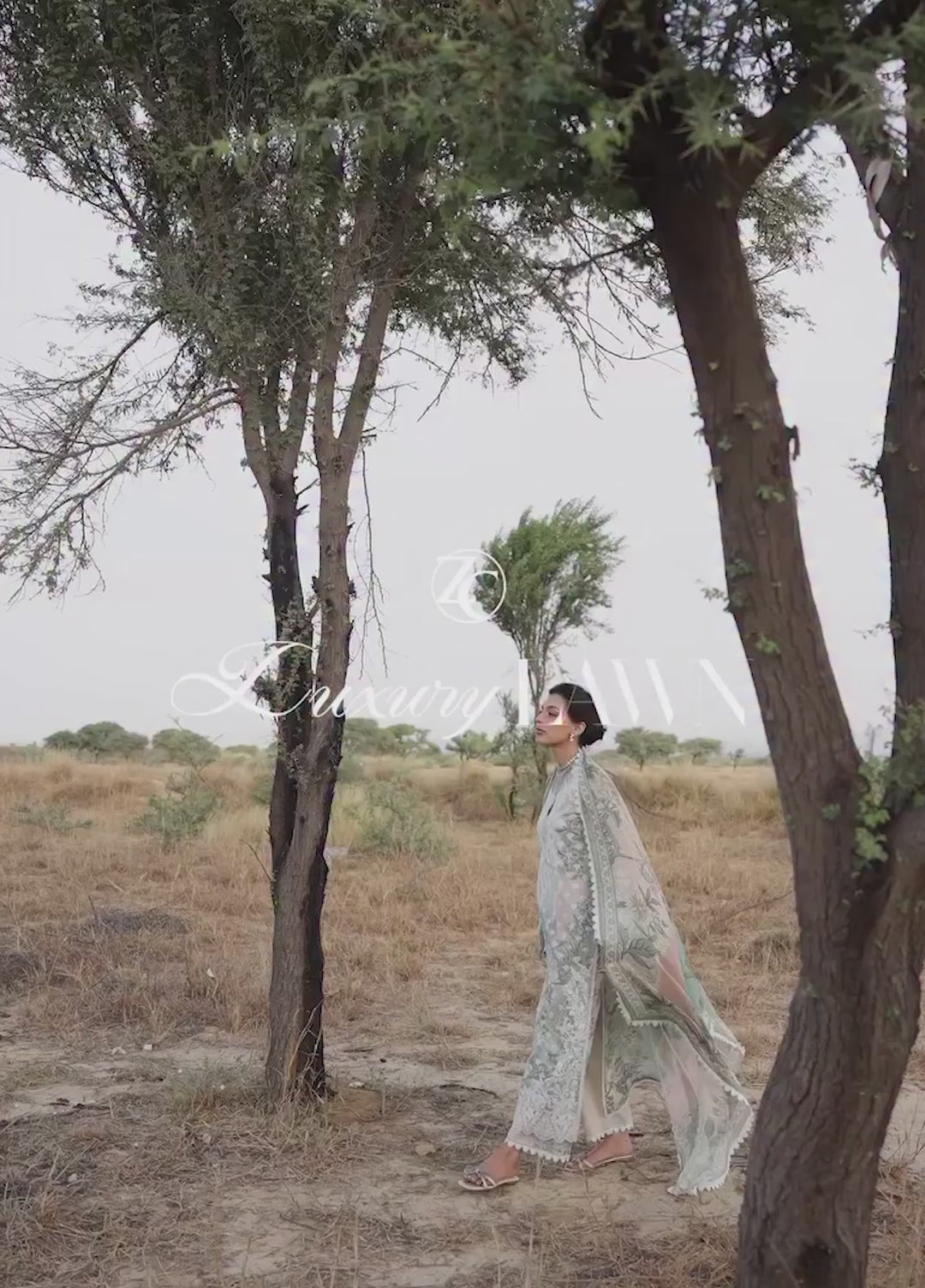 Zainab Chottani Unstitched Embroidered Luxury Lawn 3 Piece Suit ZC26ULZ D-8 LIYANA - Summer Collection