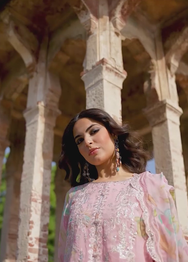 Vasal by Charizma Unstitched Embroidered Chiffon 4 Piece Suit CHR26UVC VSLW6-01 - Festive Collection