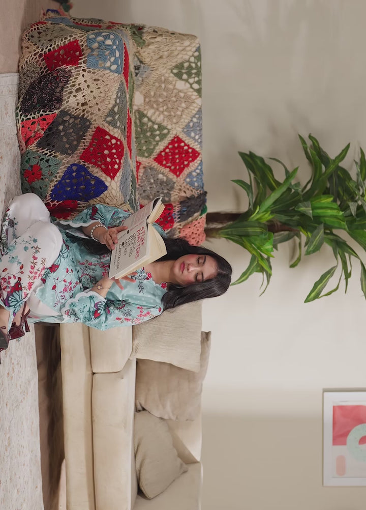 The Switch Edit by Dhaga RTW Printed Cambric 2 Piece Suit Fire Casual Collection