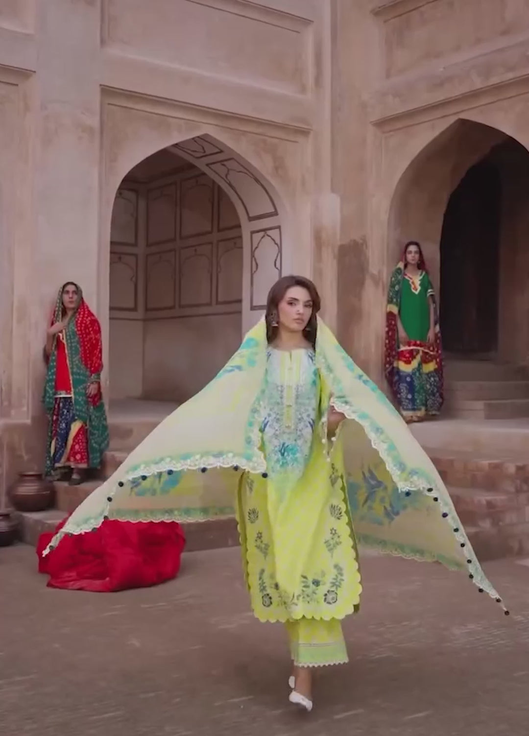 Combination by Charizma Unstitched Embroidered Lawn 3 Piece Suit CHR26UCL CC6-25 - Festive Collection
