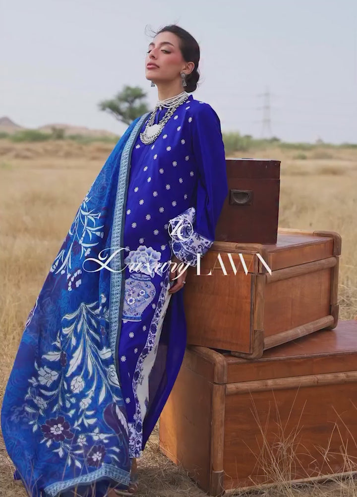 Zainab Chottani Unstitched Embroidered Luxury Lawn 3 Piece Suit ZC26ULZ D-16 VEYRA - Summer Collection