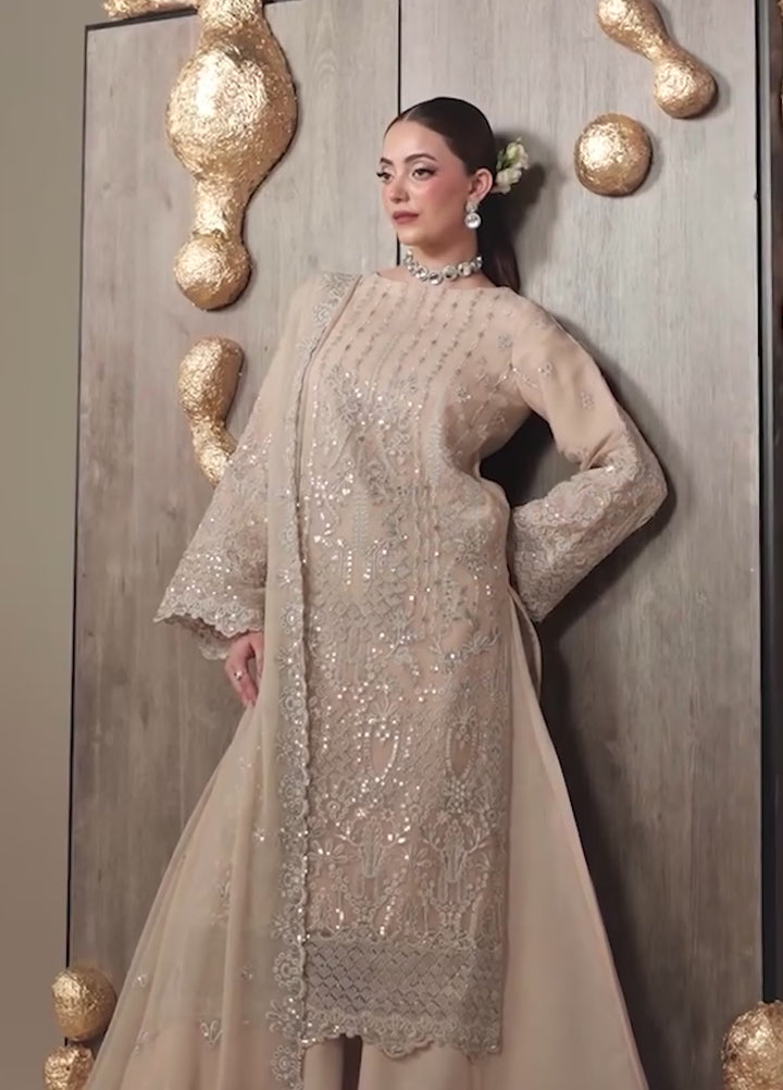 Nouvelle by Emaan Adeel Unstitched Embroidered Chiffon 3 Piece Suit EA26UNC Camallie - Festive Collection