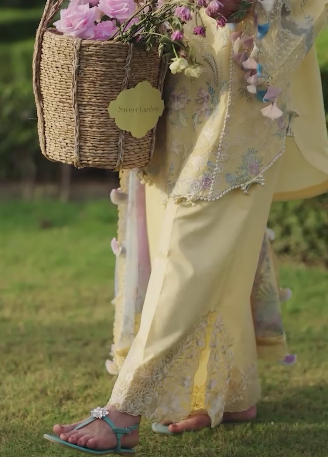 Feerie by Sundas Ahad Unstitched Embroidered Lawn 3 Piece Suit SNA26ULF Bloome ELL-05 - Eid Collection