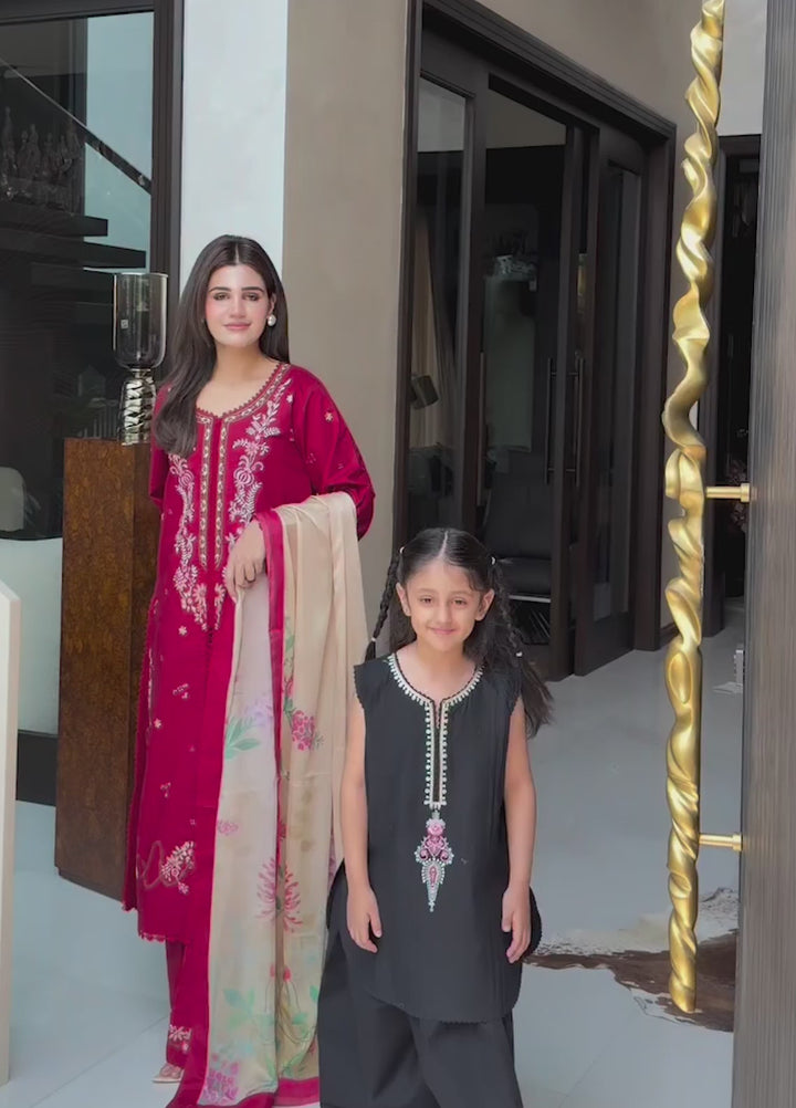 Mistfall by Panache Apparel RTW Embroidered Cotton 3 Piece Suit sorelle Eid Collection