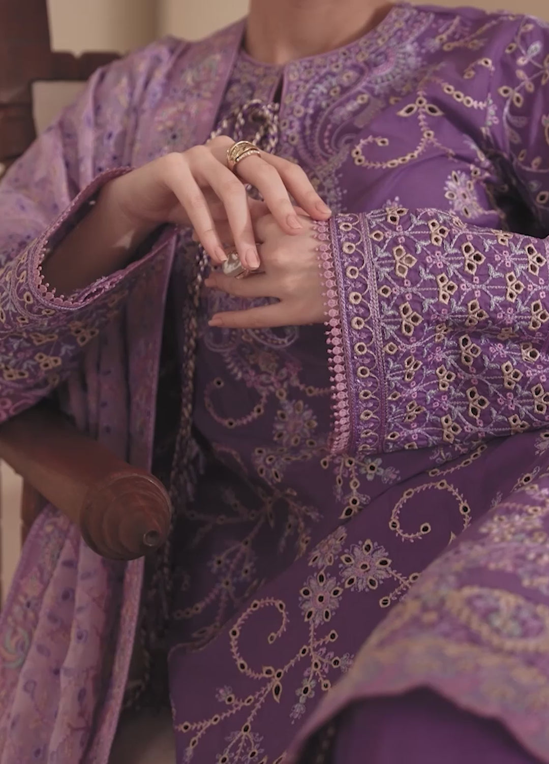 Aik Atelier Unstitched Embroidered Lawn 3 Piece Suit AIK26ULF B2602A - Festive Collection