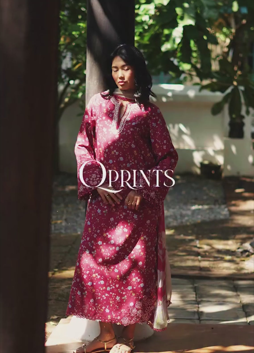Q Prints by Qalamkar Unstitched Lawn Printed 3 Piece Suit QLK26QP Lena - Summer Collection