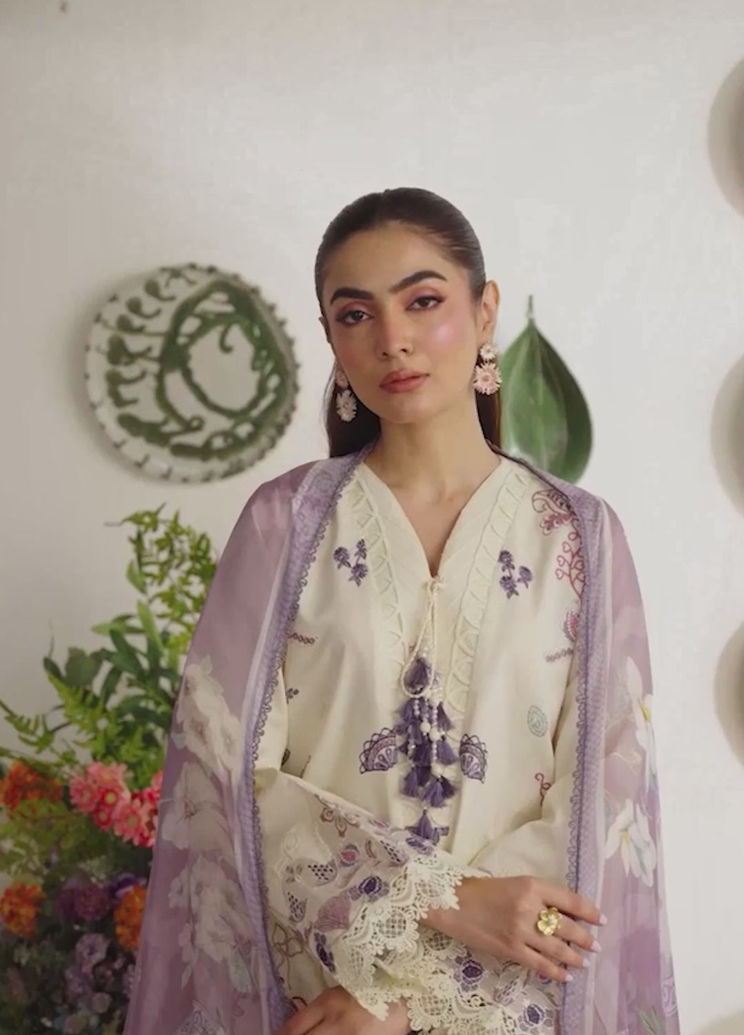 Zync by Florent Unstitched Embroidered Lawn 3 Piece Suit FL26ULZ FZ-5B - Summer Collection