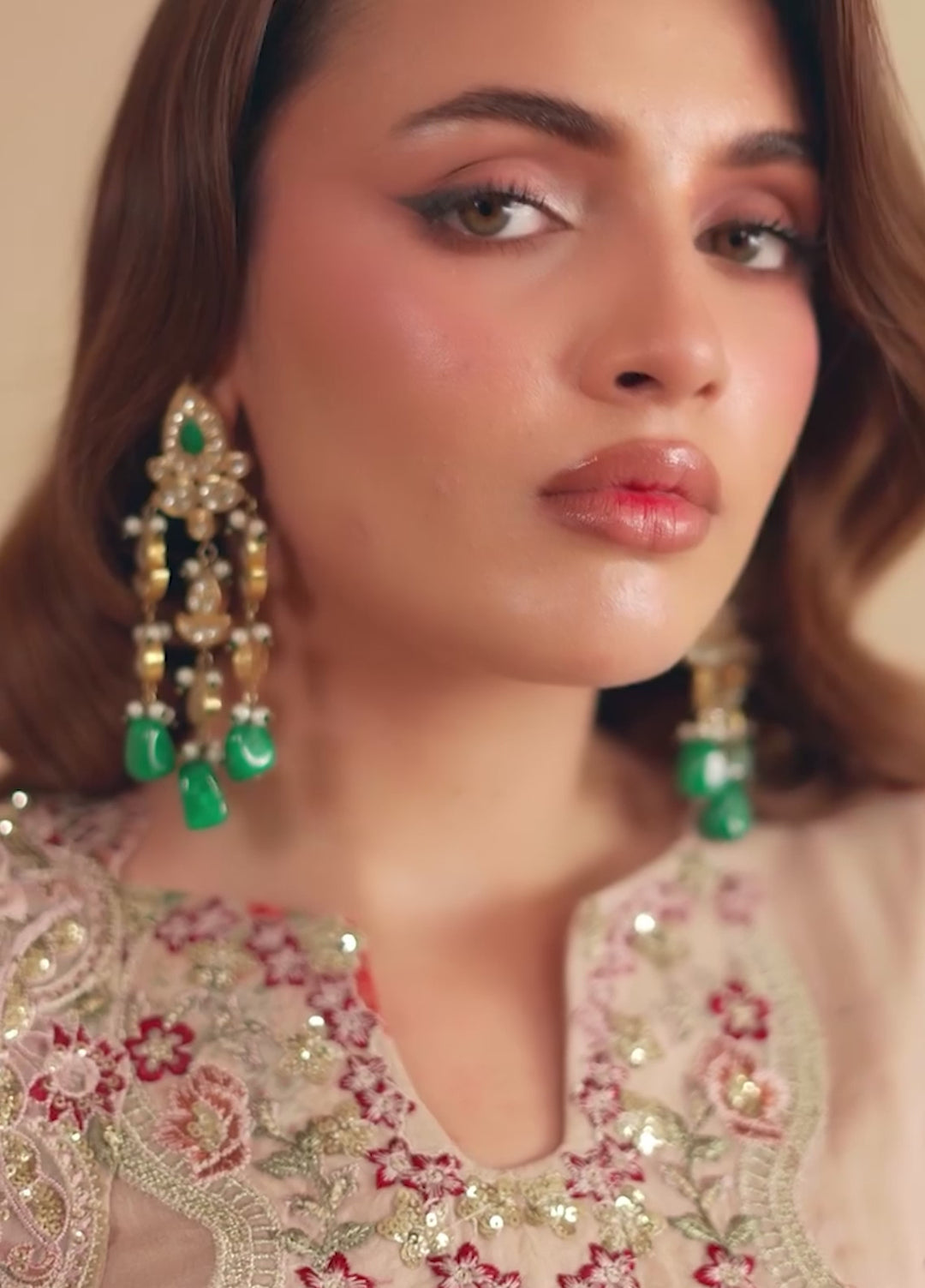 Amaya by Nureh Unstitched Luxury Chiffon Embroidered 3 Piece Suit NU26UA AM-34 - Festive Collection