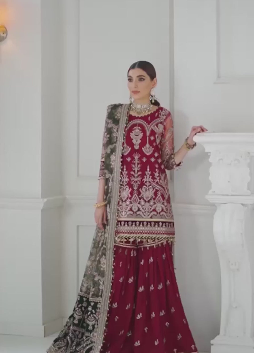 Chantelle by Baroque Unstitched Embroidered Net 3 Piece Suit BQ26UCF CH10-D07 - Festive Collection
