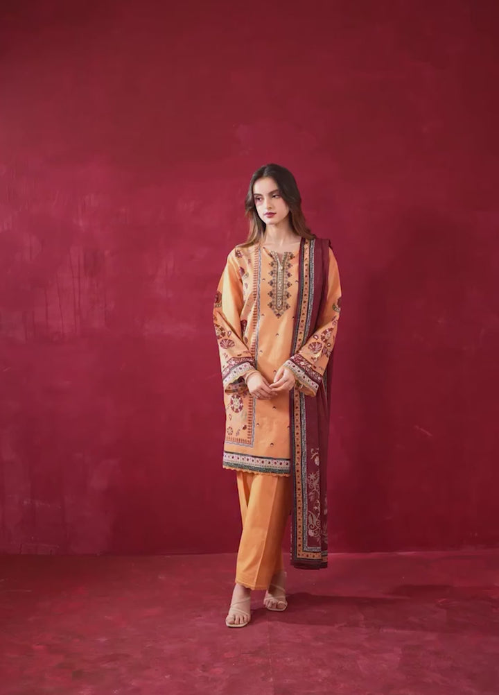 Zoe by Zeen Unstitched Printed Lawn 3 Piece Suit ZN26UZL WFM36606 - Casual Collection