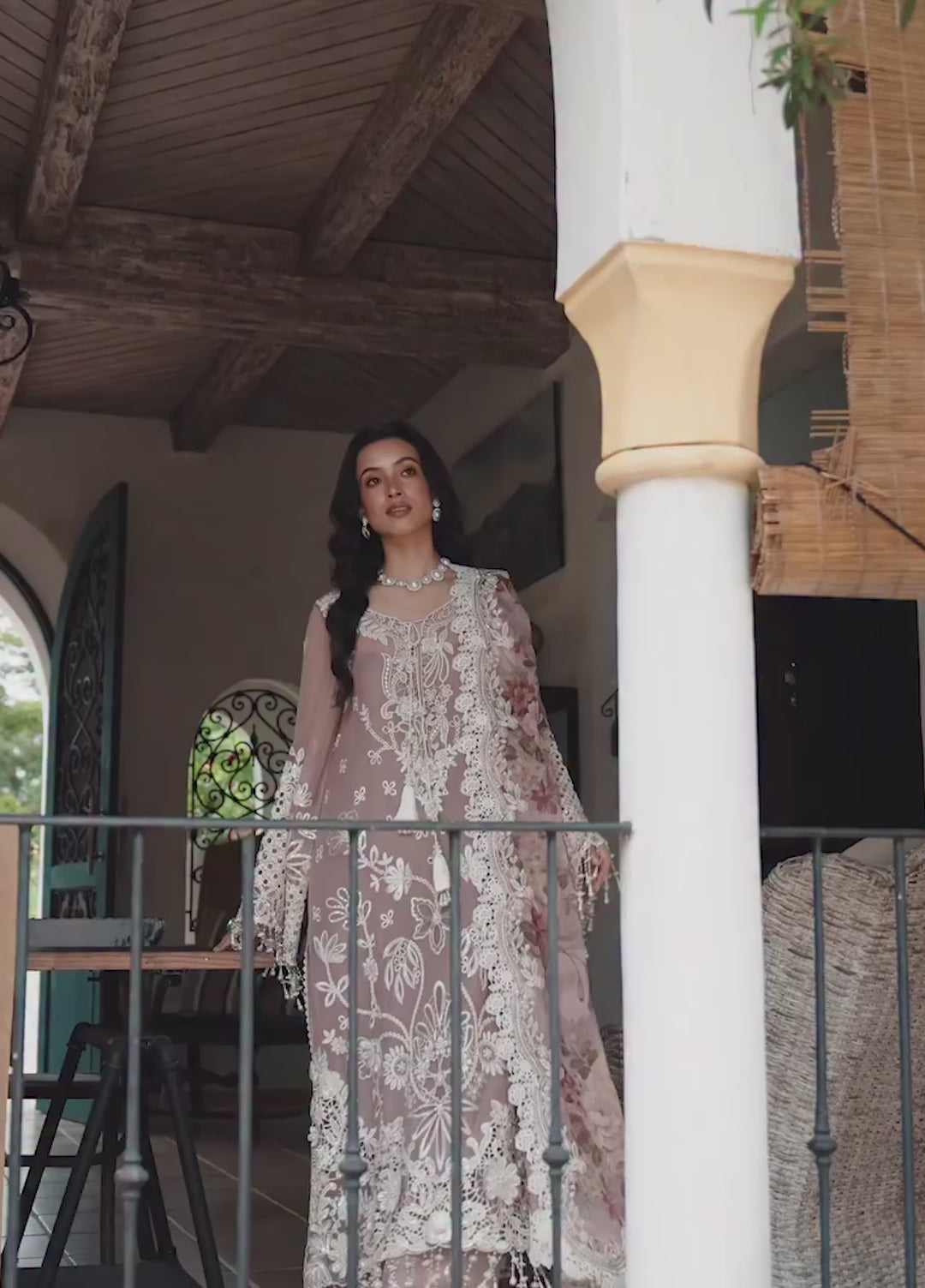 Lumiere by Saira Rizwan Unstitched Embroidered Bamber Chiffon 3 Piece Suit SR26ULF Petal SRL26-02 - Festive Collection