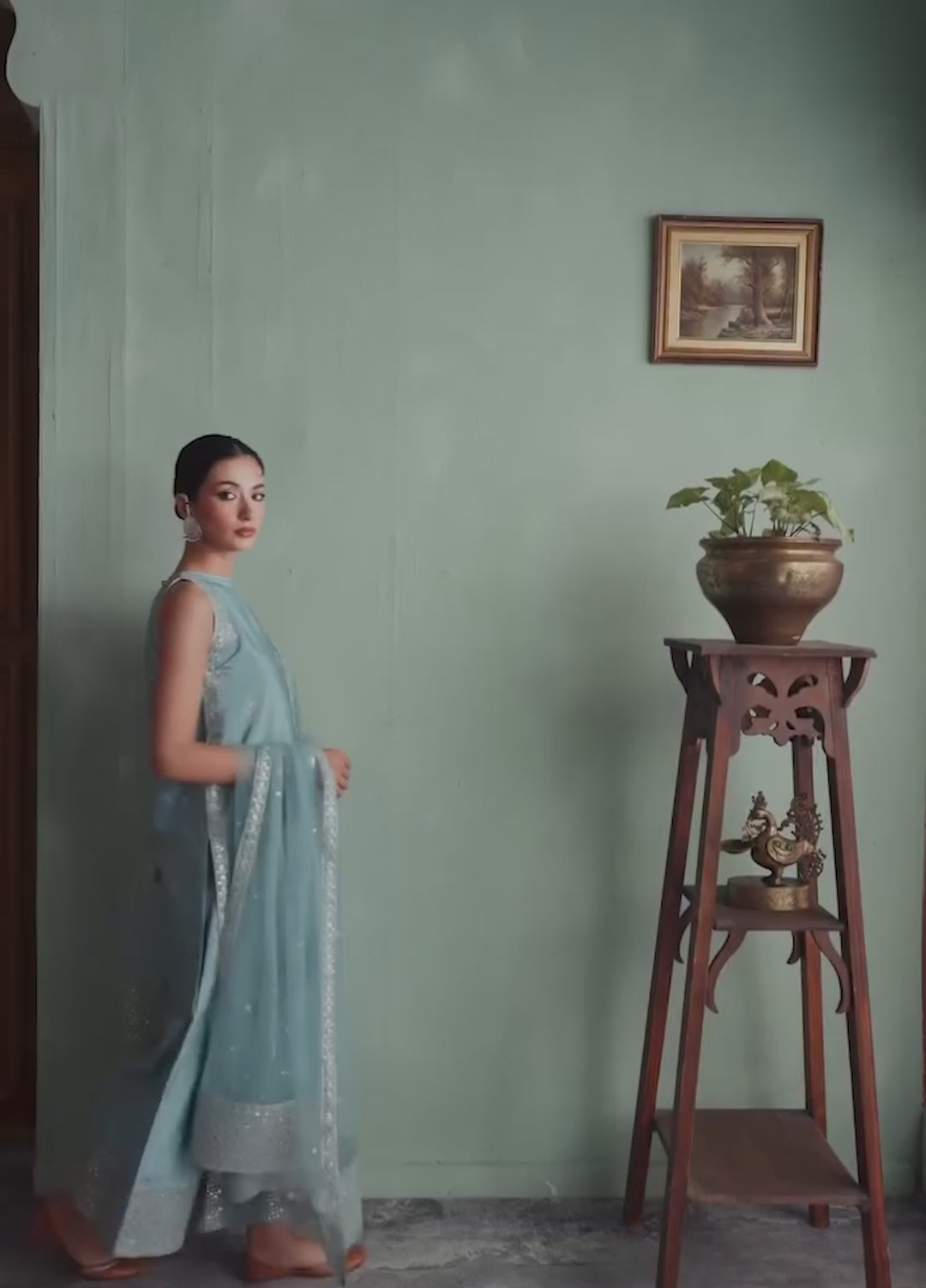 Koel by Jahaan RTW Embroidered Raw Silk 3 Piece Suit Sheen Festive Collection